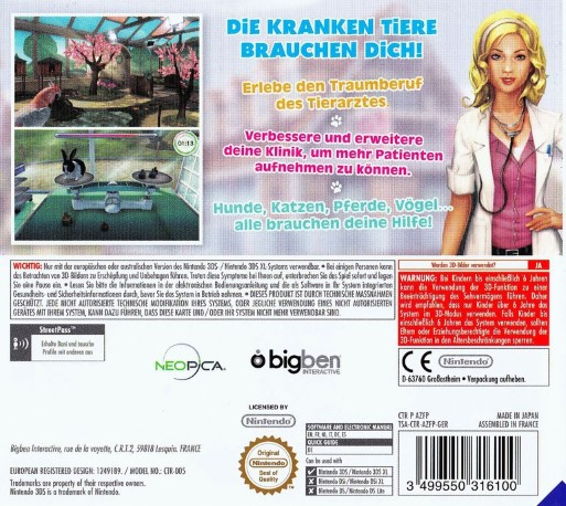 Animal Hospital — box-2D-back (DE)