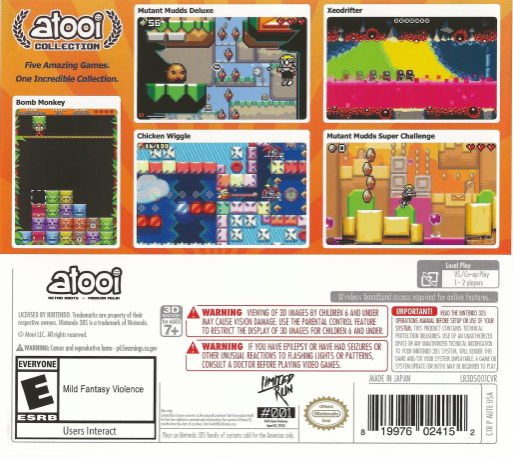 Atooi Collection — box-2D-back (US)