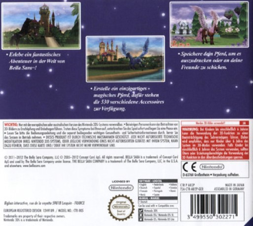 Bella Sara - The Magical Horse Adventures — box-2D-back (DE)