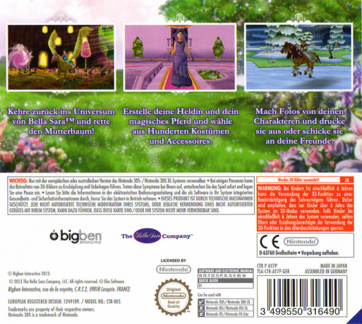 Bella Sara 2 — box-2D-back (DE)