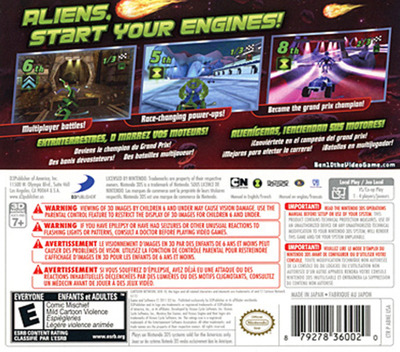 Ben 10 - Galactic Racing — box-2D-back (US)