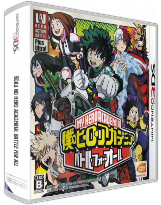 Boku No Hero Academia - Battle For All — box-3D (JP)