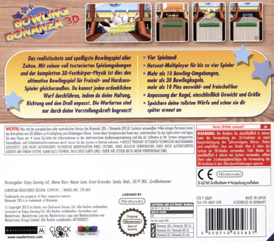 Bowling Bonanza 3D — box-2D-back (EU)