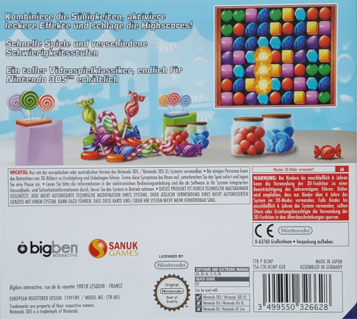 Candy Match 3 — box-2D-back (DE)