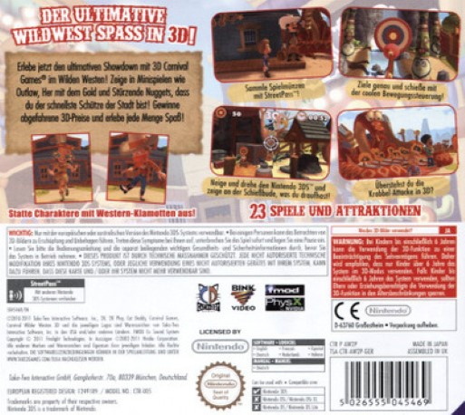 Carnival Far West 3d — box-2D-back (DE)