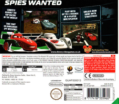 Cars 2 — box-2D-back (EU)