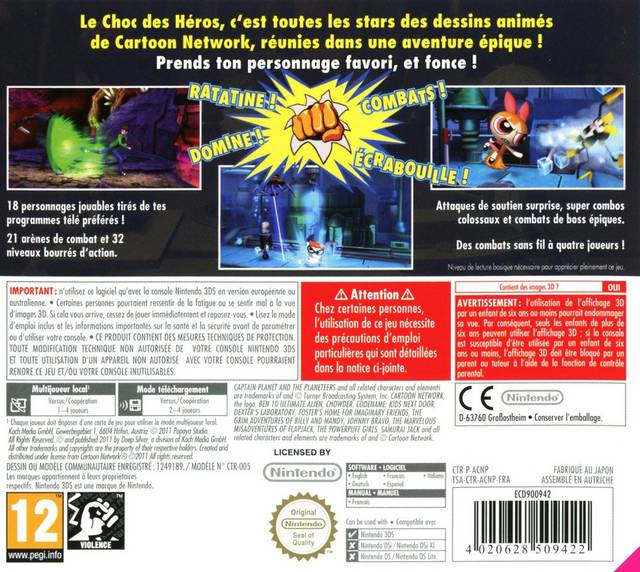 Cartoon Network: Punch Time Explosion — box-2D-back (EU)