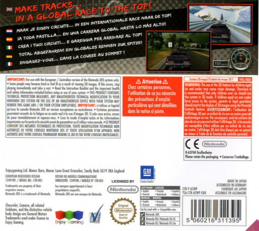 Chevrolet Camaro - Wild Ride 3d — box-2D-back (EU)