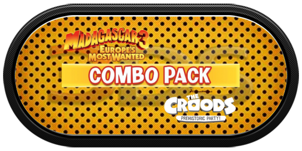 Combo Pack - Madagascar 3 - Europe's Most Wanted   Croods, The - Prehistoric Party! — wheel-carbon (WOR)