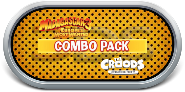 Combo Pack - Madagascar 3 - Europe's Most Wanted   Croods, The - Prehistoric Party! — wheel-steel (WOR)