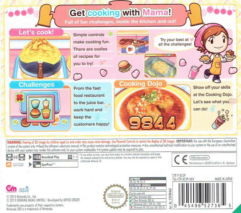 Cooking Mama 5 - Bon Appétit ! — box-2D-back (EU)