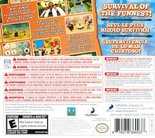 The Croods: Prehistoric Party! — box-2D-back (US)