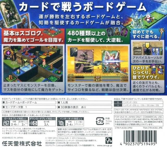 Culdcept — box-2D-back (JP)