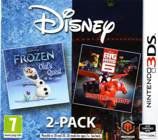 Disney 2-pack - Frozen - Olaf's Quest   Big Hero 6 - Battle In The Bay — box-2D (EU)