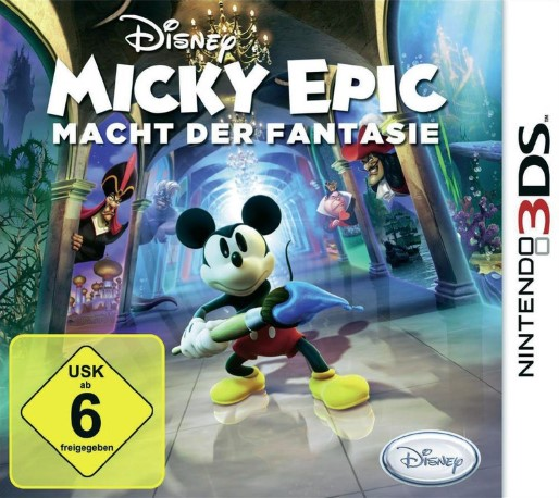 Disney Epic Mickey - The Power Of Illusion — box-2D (DE)