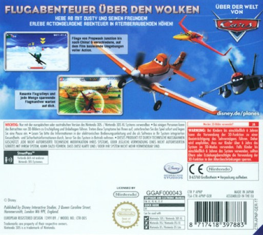 Disney Planes — box-2D-back (DE)