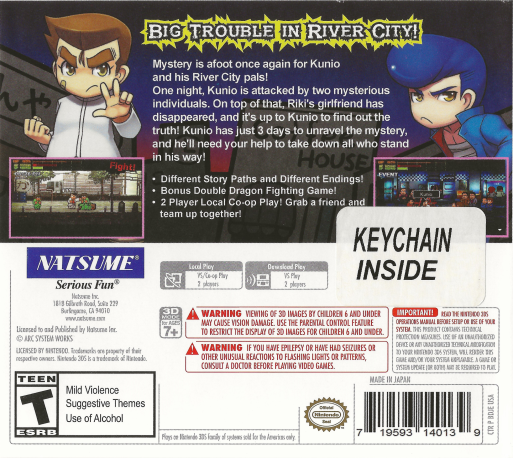 River City: Rival Showdown — box-2D-back (US)