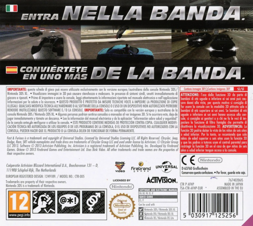 Fast And Furious - Showdown — box-2D-back (EU)