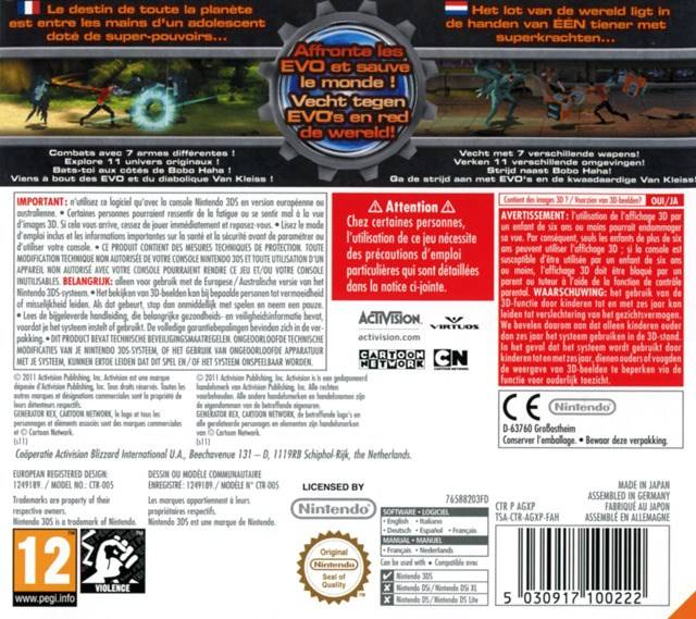 Generator Rex - Agent Of Providence — box-2D-back (EU)