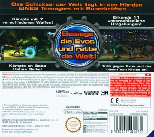Generator Rex - Agent Of Providence — box-2D-back (DE)