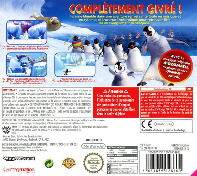 Happy Feet 2 — box-2D-back (FR)