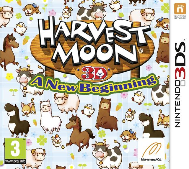 Harvest Moon 3D: A New Beginning — box-2D (EU)