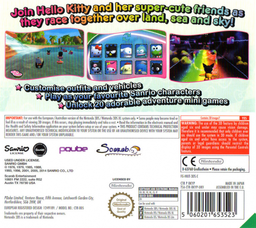 Hello Kitty And Sanrio Friends 3d Racing — box-2D-back (EU)