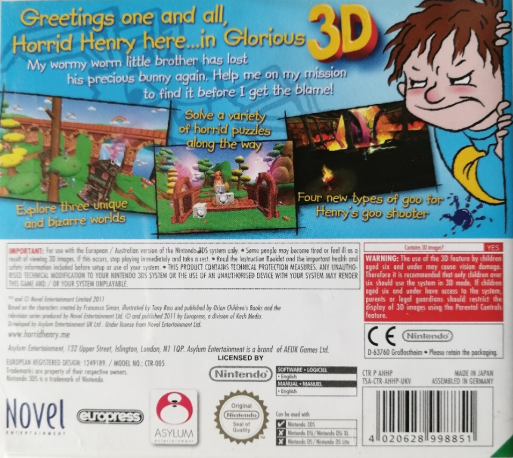 The Horrid Henry - The Good Bad And The Bugly — box-2D-back (EU)