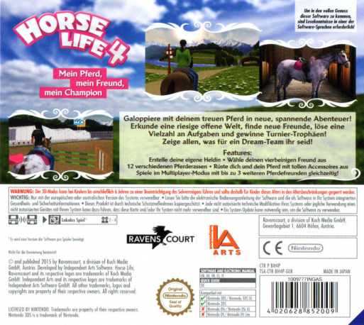 Horse Life 4 — box-2D-back (EU)