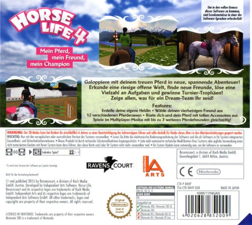 Horse Life 4 — box-2D-back (DE)