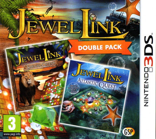 Jewel Link Double Pack - Safari Quest And Atlantic Quest box art