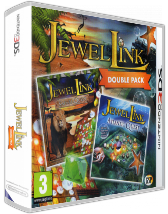 Jewel Link Double Pack - Safari Quest And Atlantic Quest — box-3D (EU)