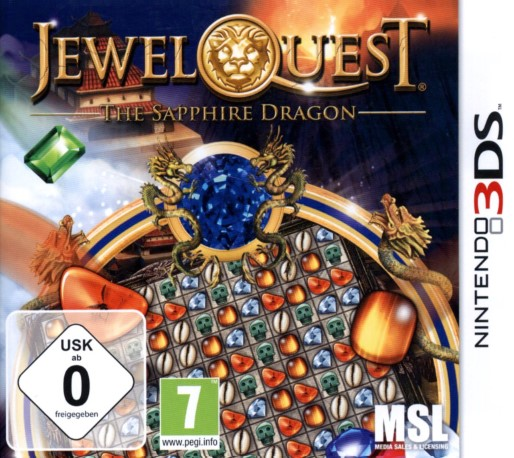 Jewel Quest - The Sapphire Dragon — box-2D (DE)