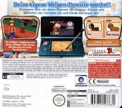 Puppies World 3d — box-2D-back (EU)