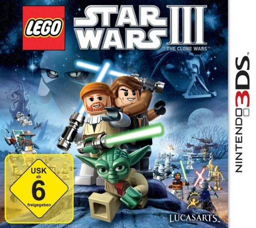 LEGO Star Wars III : The Clone Wars — box-2D (DE)