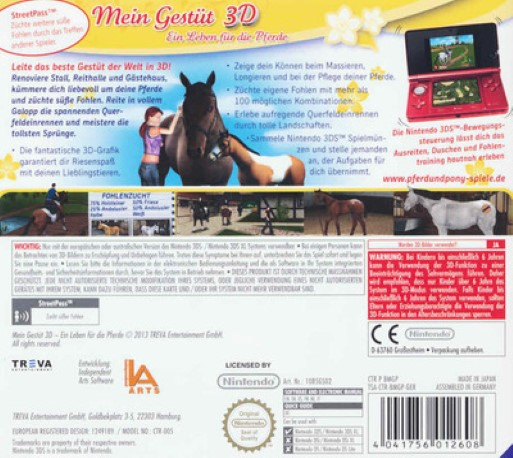 Life With Horses 3d — box-2D-back (DE)