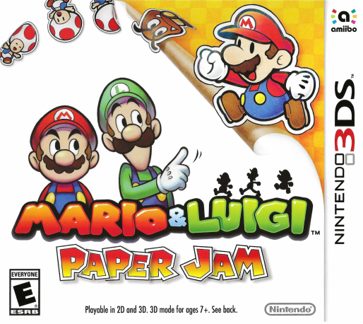 Mario And Luigi Paper Jam box art