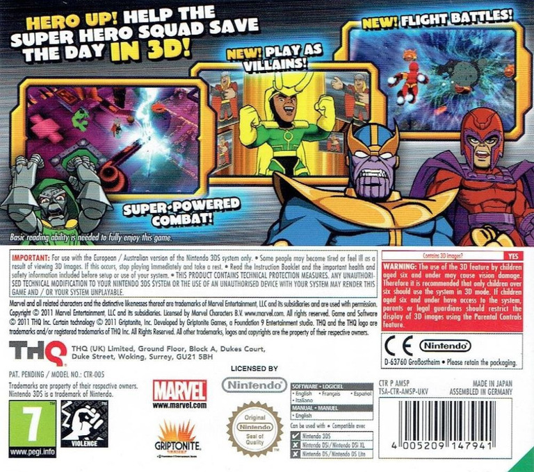 Marvel Super Hero Squad: The Infinity Gauntlet — box-2D-back (EU)