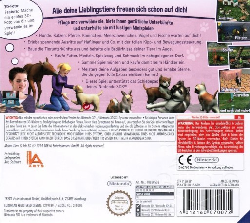 Me And My Pets 3d — box-2D-back (DE)