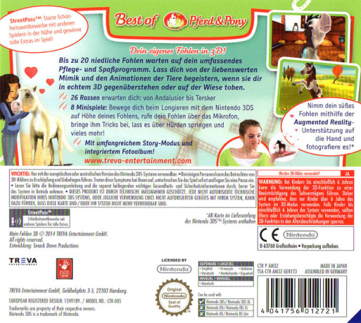 My Foal 3D — box-2D-back (DE)