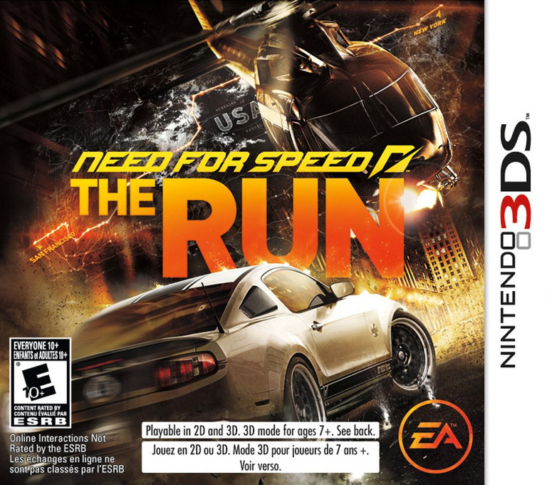 Need for Speed : The Run box art