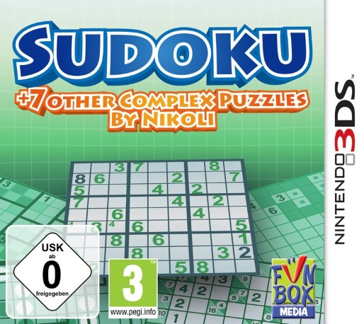 Sudoku + 7 Other Complex Puzzles by Nikoli — box-2D (DE)