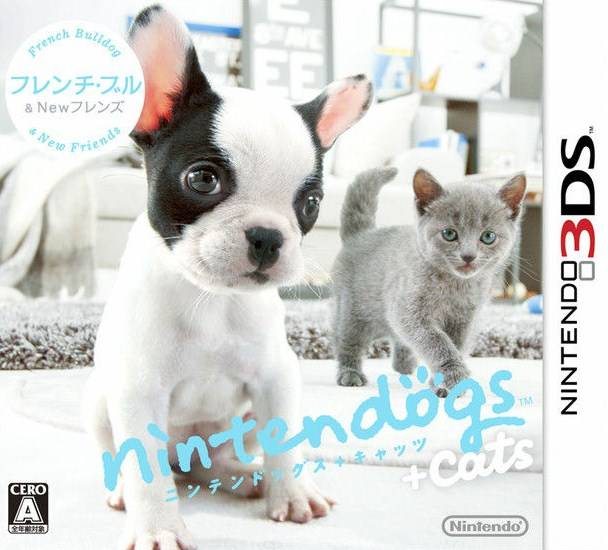 Nintendogs + Cats: French Bulldog & New Friends — box-2D (JP)