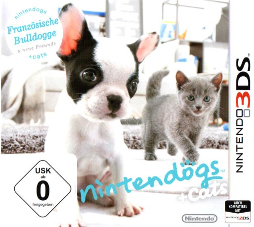 Nintendogs + Cats: French Bulldog & New Friends — box-2D (DE)