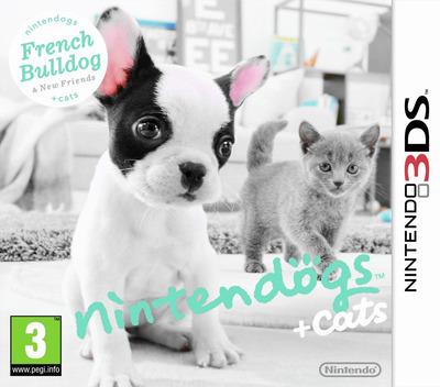 Nintendogs + Cats: French Bulldog & New Friends — box-2D (EU)