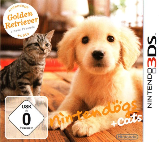 Nintendogs + Cats: Golden Retriever & New Friends — box-2D (DE)