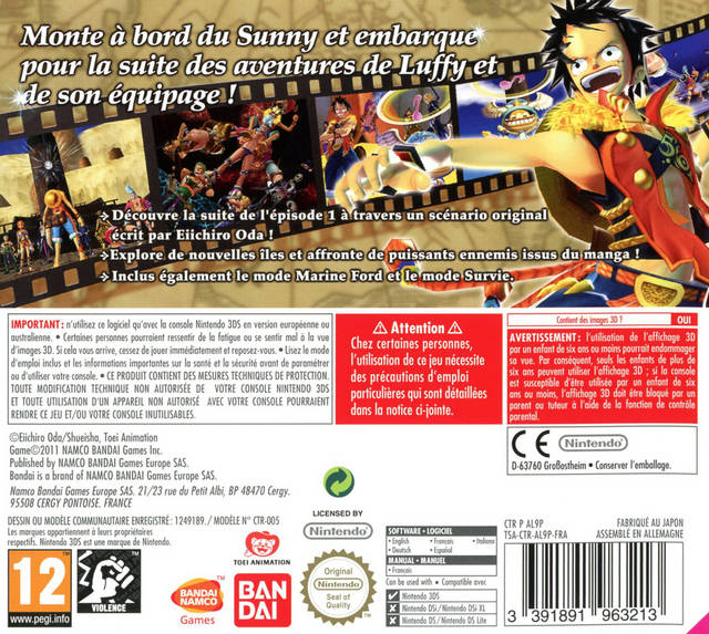 One Piece Unlimited Cruise Sp 2 — box-2D-back (EU)