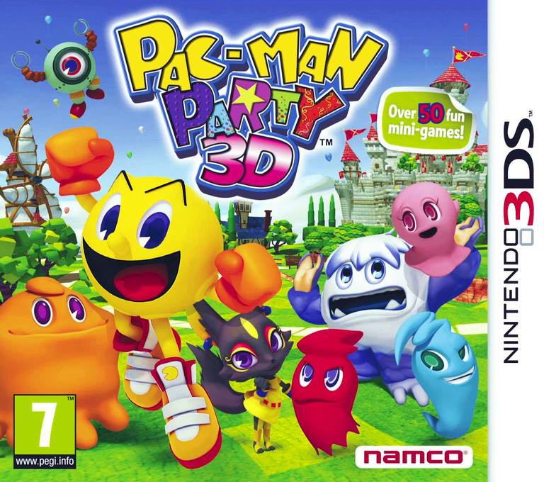 Pac-man Party 3d — box-2D (EU)