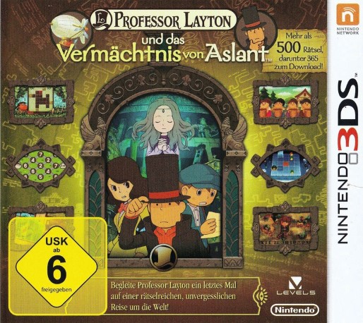 Professor Layton And The Azran Legacy — box-2D (DE)