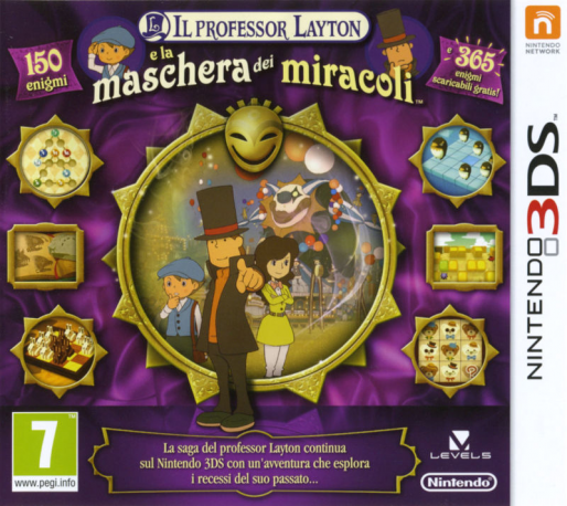 Professor Layton And The Miracle Mask — box-2D (IT)